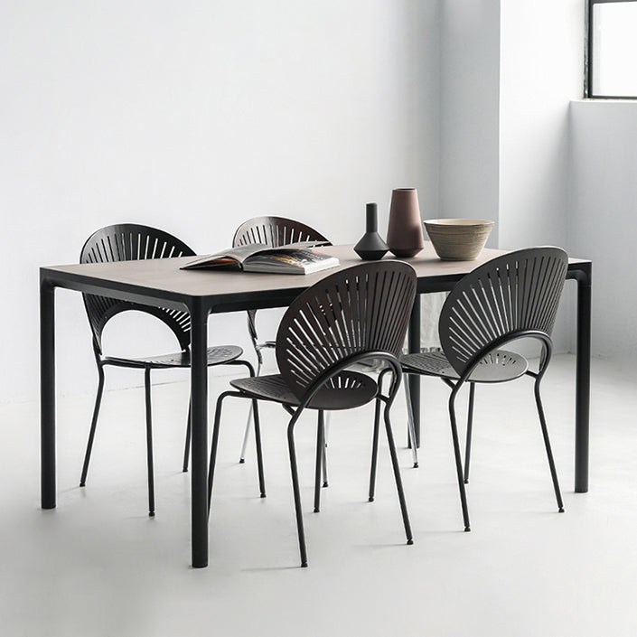 Modern Indoor-Outdoor Metal Chair Stackable Home Armless Open Back Dining Side Chair Clearhalo ' kitchen&dining_furn' 'Dining Chairs' 'Dining Tables & Seating' 'dining_chair' 'furn' 'furn_dining_chair' 'Furniture' 'furniture_dining_chair' 'Kitchen & Dining Furniture' 'kitchen' 4245828