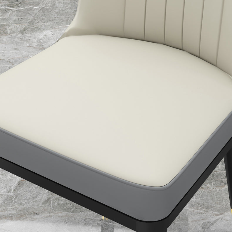 Indoor Scandinavian Side Chair Metal Upholstered Parsons Back Dining Room Chair Clearhalo ' kitchen&dining_furn' 'Dining Chairs' 'Dining Tables & Seating' 'dining_chair' 'furn' 'furn_dining_chair' 'Furniture' 'furniture_dining_chair' 'Kitchen & Dining Furniture' 'kitchen' 4245844