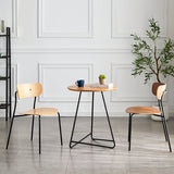 Metal Modern Indoor-Outdoor Dining Chair Armless Open Back Dining Side Chair Clearhalo ' kitchen&dining_furn' 'Dining Chairs' 'Dining Tables & Seating' 'dining_chair' 'furn' 'furn_dining_chair' 'Furniture' 'furniture_dining_chair' 'Kitchen & Dining Furniture' 'kitchen' 4245868