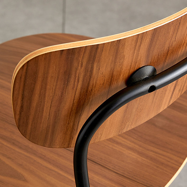 Metal Modern Indoor-Outdoor Dining Chair Armless Open Back Dining Side Chair Clearhalo ' kitchen&dining_furn' 'Dining Chairs' 'Dining Tables & Seating' 'dining_chair' 'furn' 'furn_dining_chair' 'Furniture' 'furniture_dining_chair' 'Kitchen & Dining Furniture' 'kitchen' 4245870