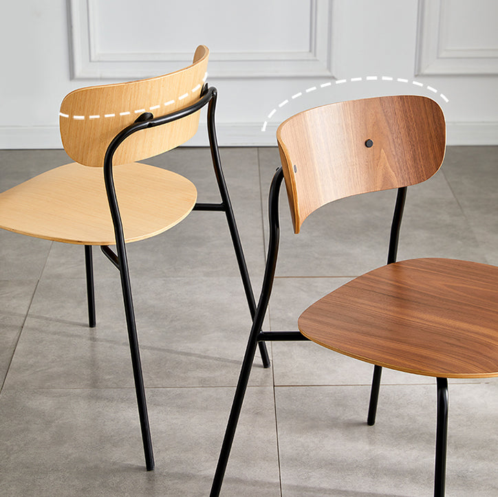 Metal Modern Indoor-Outdoor Dining Chair Armless Open Back Dining Side Chair Clearhalo ' kitchen&dining_furn' 'Dining Chairs' 'Dining Tables & Seating' 'dining_chair' 'furn' 'furn_dining_chair' 'Furniture' 'furniture_dining_chair' 'Kitchen & Dining Furniture' 'kitchen' 4245872