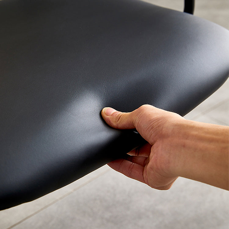 Modern Indoor-Outdoor Chair Metal Open Back Dining Side Chair with Arm Clearhalo ' kitchen&dining_furn' 'Dining Chairs' 'Dining Tables & Seating' 'dining_chair' 'furn' 'furn_dining_chair' 'Furniture' 'furniture_dining_chair' 'Kitchen & Dining Furniture' 'kitchen' 4245887