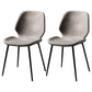 Contemporary Indoor Side Chair Upholstered Wingback Metal Dining Room Chair Light Gray 2 Piece Set Clearhalo ' kitchen&dining_furn' 'Dining Chairs' 'Dining Tables & Seating' 'dining_chair' 'furn' 'furn_dining_chair' 'Furniture' 'furniture_dining_chair' 'Kitchen & Dining Furniture' 'kitchen' 4245894
