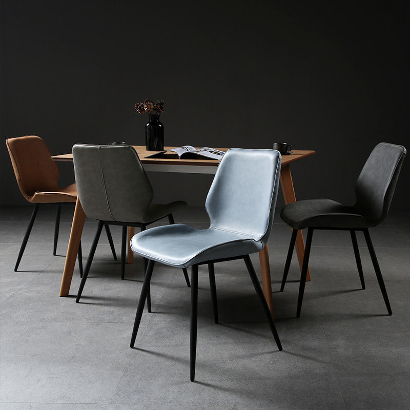 Contemporary Indoor Side Chair Upholstered Wingback Metal Dining Room Chair Clearhalo ' kitchen&dining_furn' 'Dining Chairs' 'Dining Tables & Seating' 'dining_chair' 'furn' 'furn_dining_chair' 'Furniture' 'furniture_dining_chair' 'Kitchen & Dining Furniture' 'kitchen' 4245906