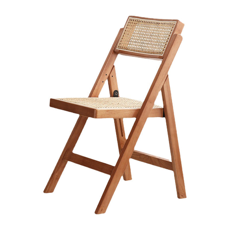 Contemporary Style Folding Side Chair Armless Open Back Chairs with Wooden Legs Clearhalo ' kitchen&dining_furn' 'Dining Chairs' 'Dining Tables & Seating' 'dining_chair' 'furn' 'furn_dining_chair' 'Furniture' 'furniture_dining_chair' 'Kitchen & Dining Furniture' 'kitchen' 4245916