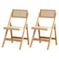 Contemporary Style Folding Side Chair Armless Open Back Chairs with Wooden Legs Natural 2 Piece Set Clearhalo ' kitchen&dining_furn' 'Dining Chairs' 'Dining Tables & Seating' 'dining_chair' 'furn' 'furn_dining_chair' 'Furniture' 'furniture_dining_chair' 'Kitchen & Dining Furniture' 'kitchen' 4245917