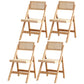 Contemporary Style Folding Side Chair Armless Open Back Chairs with Wooden Legs Natural 4 Piece Set Clearhalo ' kitchen&dining_furn' 'Dining Chairs' 'Dining Tables & Seating' 'dining_chair' 'furn' 'furn_dining_chair' 'Furniture' 'furniture_dining_chair' 'Kitchen & Dining Furniture' 'kitchen' 4245919