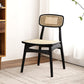 Contemporary Style Dining Chairs Armless Open Back Chairs with Wooden Legs Black 1 Piece Clearhalo ' kitchen&dining_furn' 'Dining Chairs' 'Dining Tables & Seating' 'dining_chair' 'furn' 'furn_dining_chair' 'Furniture' 'furniture_dining_chair' 'Kitchen & Dining Furniture' 'kitchen' 4245931