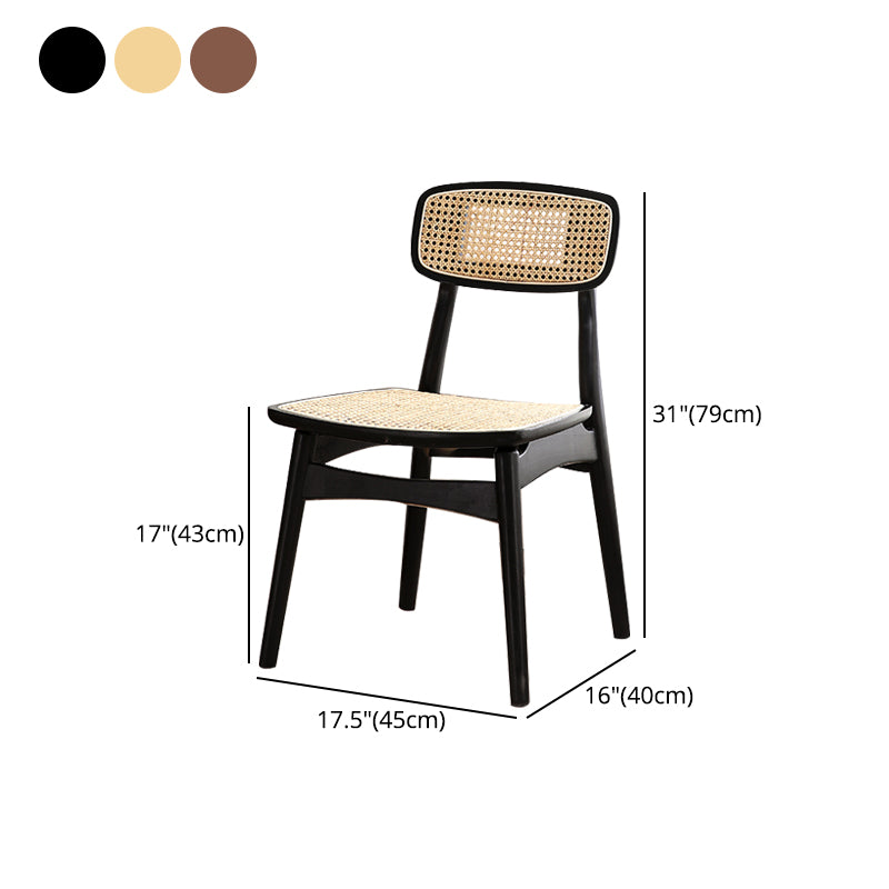 Contemporary Style Dining Chairs Armless Open Back Chairs with Wooden Legs Clearhalo ' kitchen&dining_furn' 'Dining Chairs' 'Dining Tables & Seating' 'dining_chair' 'furn' 'furn_dining_chair' 'Furniture' 'furniture_dining_chair' 'Kitchen & Dining Furniture' 'kitchen' 4245948