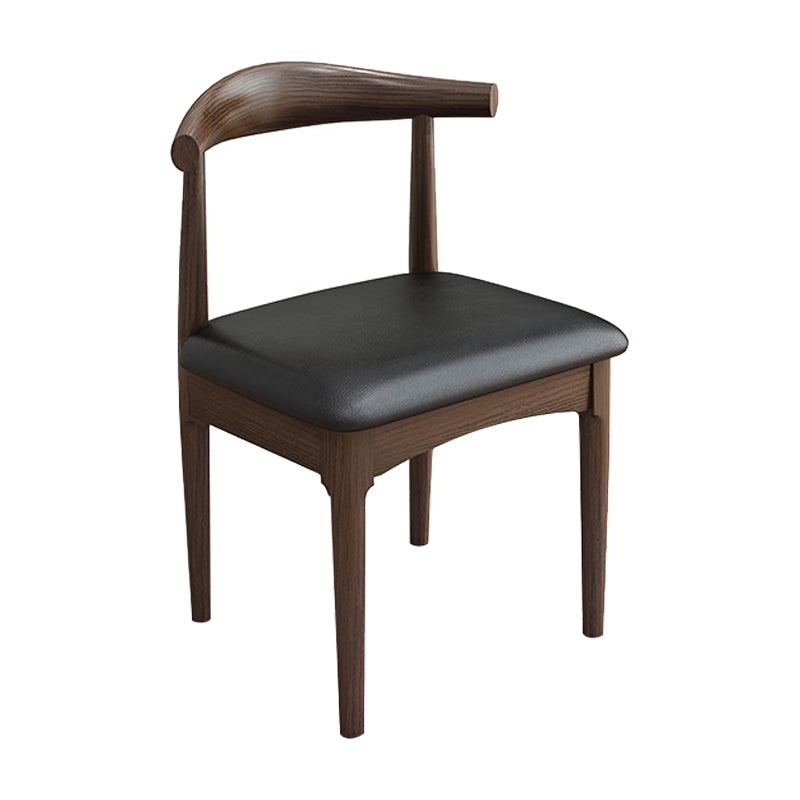 Contemporary Style Wood Dining Chairs Armless Open Back Dining Chair Walnut 1 Piece Clearhalo ' kitchen&dining_furn' 'Dining Chairs' 'Dining Tables & Seating' 'dining_chair' 'Furniture' 'furniture_dining_chair' 'Kitchen & Dining Furniture' 'kitchen' 4245951