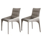 Contemporary Style Dining Chairs Armless Chairs for Kitchen with Metal Legs Light Gray 2 Piece Set Clearhalo ' kitchen&dining_furn' 'Dining Chairs' 'Dining Tables & Seating' 'dining_chair' 'furn' 'furn_dining_chair' 'Furniture' 'furniture_dining_chair' 'Kitchen & Dining Furniture' 'kitchen' 4245977