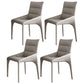 Contemporary Style Dining Chairs Armless Chairs for Kitchen with Metal Legs Light Gray 4 Piece Set Clearhalo ' kitchen&dining_furn' 'Dining Chairs' 'Dining Tables & Seating' 'dining_chair' 'furn' 'furn_dining_chair' 'Furniture' 'furniture_dining_chair' 'Kitchen & Dining Furniture' 'kitchen' 4245978