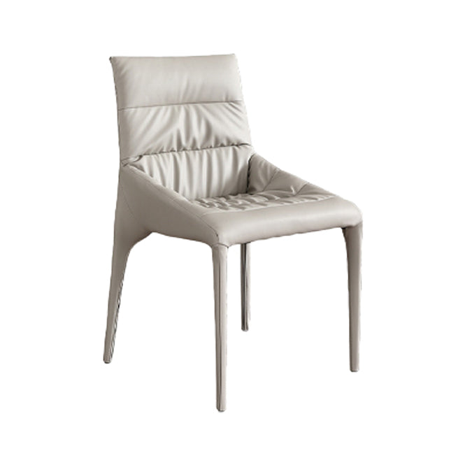 Contemporary Style Dining Chairs Armless Chairs for Kitchen with Metal Legs Clearhalo ' kitchen&dining_furn' 'Dining Chairs' 'Dining Tables & Seating' 'dining_chair' 'furn' 'furn_dining_chair' 'Furniture' 'furniture_dining_chair' 'Kitchen & Dining Furniture' 'kitchen' 4245985