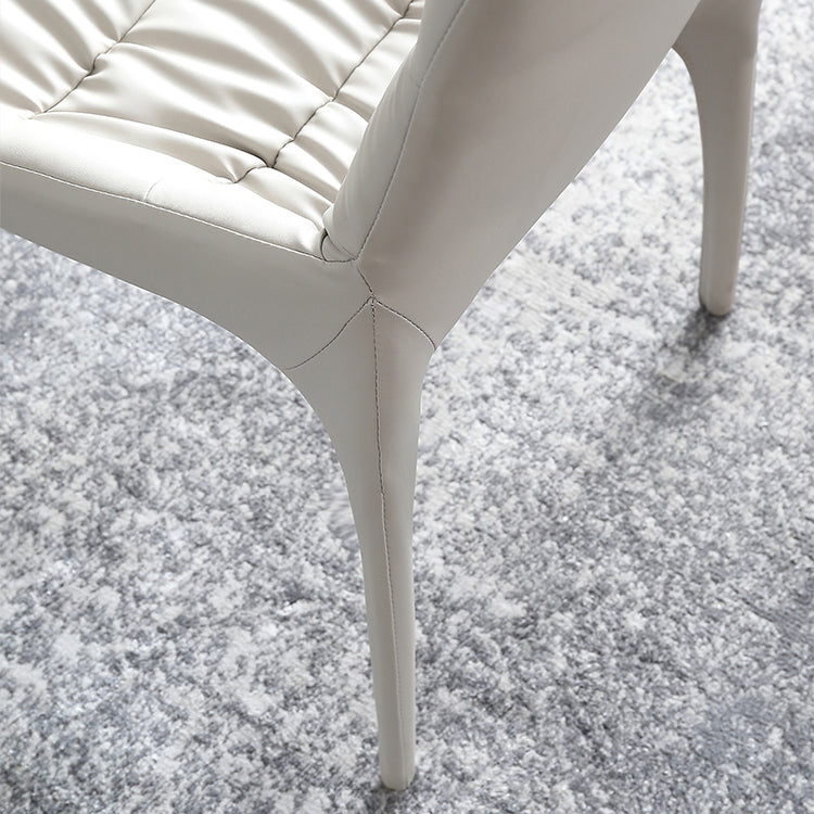 Contemporary Style Dining Chairs Armless Chairs for Kitchen with Metal Legs Clearhalo ' kitchen&dining_furn' 'Dining Chairs' 'Dining Tables & Seating' 'dining_chair' 'furn' 'furn_dining_chair' 'Furniture' 'furniture_dining_chair' 'Kitchen & Dining Furniture' 'kitchen' 4245988