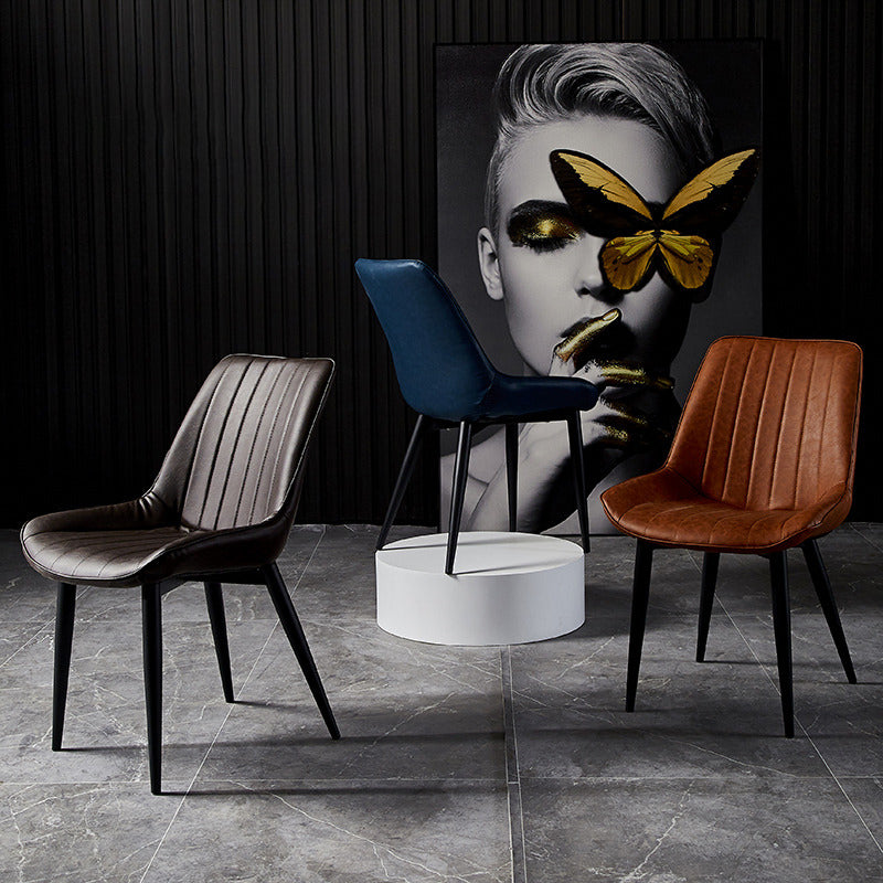 Contemporary Style Dining Chairs Armless Side Chair for Kitchen with Metal Legs Clearhalo ' kitchen&dining_furn' 'Dining Chairs' 'Dining Tables & Seating' 'dining_chair' 'furn' 'furn_dining_chair' 'Furniture' 'furniture_dining_chair' 'Kitchen & Dining Furniture' 'kitchen' 4246005