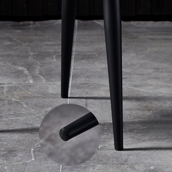 Contemporary Style Dining Chairs Armless Side Chair for Kitchen with Metal Legs Clearhalo ' kitchen&dining_furn' 'Dining Chairs' 'Dining Tables & Seating' 'dining_chair' 'furn' 'furn_dining_chair' 'Furniture' 'furniture_dining_chair' 'Kitchen & Dining Furniture' 'kitchen' 4246018