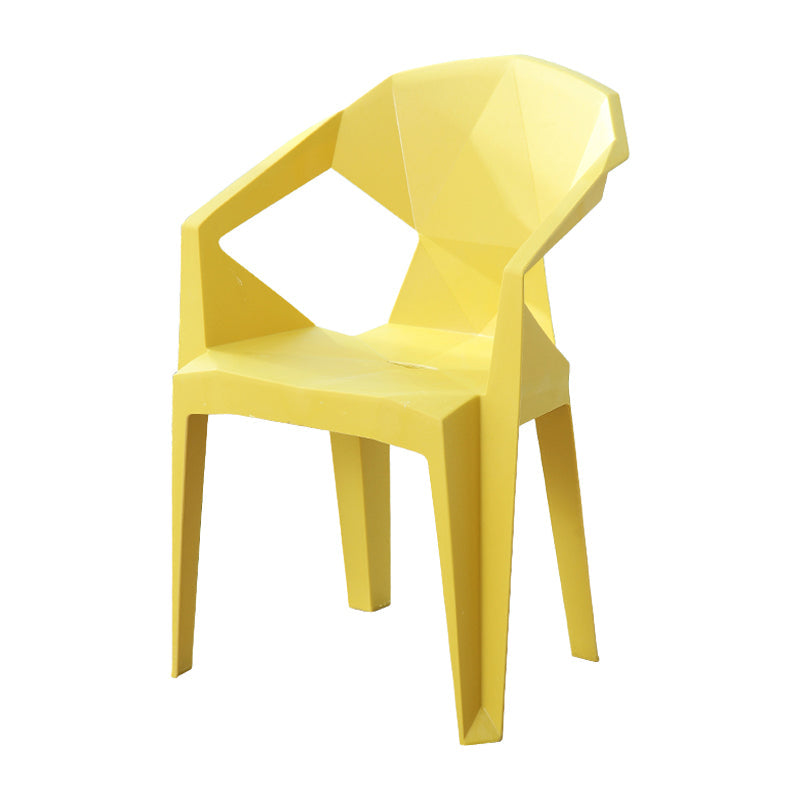 Contemporary Style Plastic Dining Chair Dining Arm Stackable Side Chairs for Kitchen Clearhalo ' kitchen&dining_furn' 'Dining Chairs' 'Dining Tables & Seating' 'dining_chair' 'furn' 'furn_dining_chair' 'Furniture' 'furniture_dining_chair' 'Kitchen & Dining Furniture' 'kitchen' 4246034