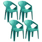 Contemporary Style Plastic Dining Chair Dining Arm Stackable Side Chairs for Kitchen Blackish Green 4 Piece Set Clearhalo ' kitchen&dining_furn' 'Dining Chairs' 'Dining Tables & Seating' 'dining_chair' 'furn' 'furn_dining_chair' 'Furniture' 'furniture_dining_chair' 'Kitchen & Dining Furniture' 'kitchen' 4246042
