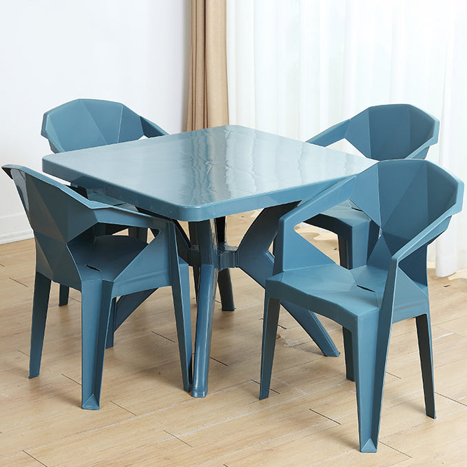 Contemporary Style Plastic Dining Chair Dining Arm Stackable Side Chairs for Kitchen Clearhalo ' kitchen&dining_furn' 'Dining Chairs' 'Dining Tables & Seating' 'dining_chair' 'furn' 'furn_dining_chair' 'Furniture' 'furniture_dining_chair' 'Kitchen & Dining Furniture' 'kitchen' 4246047