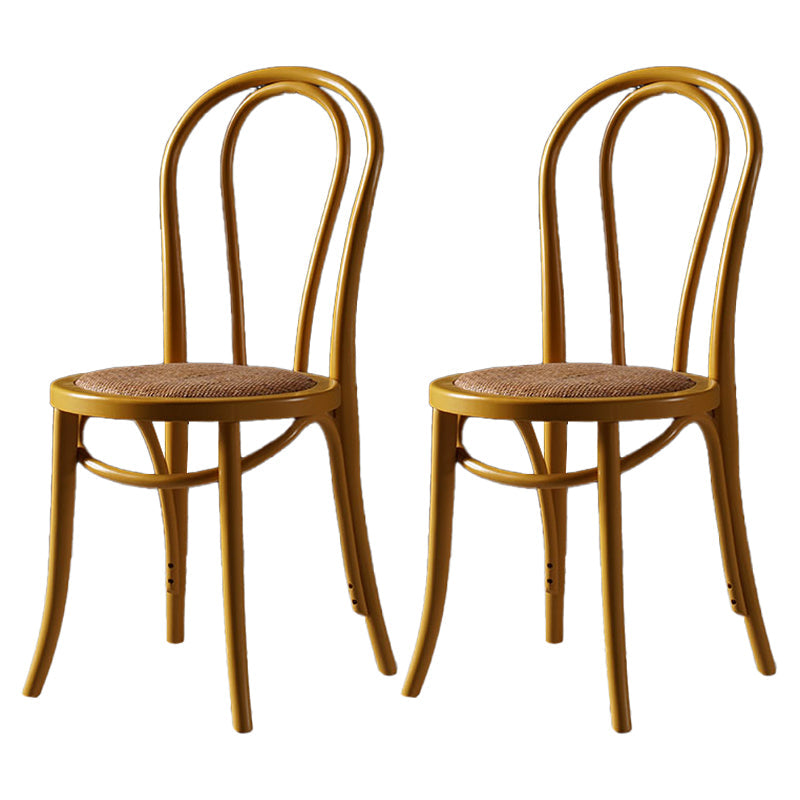 Traditional Style Dining Chair Rattan Wood Kitchen Windsor Back Dining Side Chair Yellow 2 Piece Set Clearhalo ' kitchen&dining_furn' 'Dining Chairs' 'Dining Tables & Seating' 'dining_chair' 'furn' 'furn_dining_chair' 'Furniture' 'furniture_dining_chair' 'Kitchen & Dining Furniture' 'kitchen' 4246072