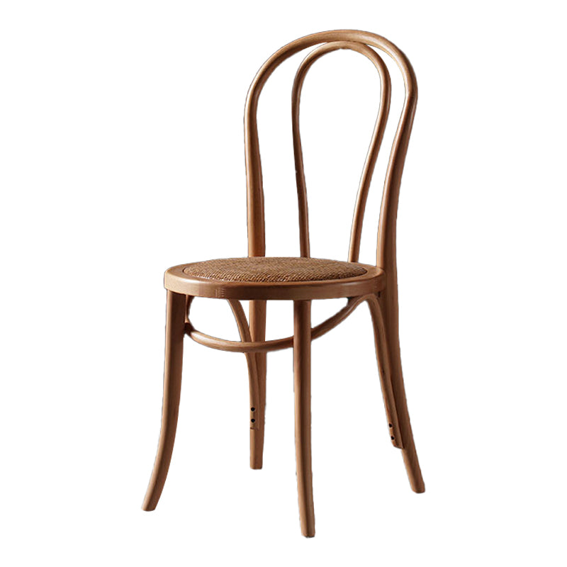 Traditional Style Dining Chair Rattan Wood Kitchen Windsor Back Dining Side Chair Clearhalo ' kitchen&dining_furn' 'Dining Chairs' 'Dining Tables & Seating' 'dining_chair' 'furn' 'furn_dining_chair' 'Furniture' 'furniture_dining_chair' 'Kitchen & Dining Furniture' 'kitchen' 4246076