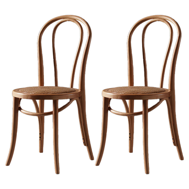 Traditional Style Dining Chair Rattan Wood Kitchen Windsor Back Dining Side Chair Natural 2 Piece Set Clearhalo ' kitchen&dining_furn' 'Dining Chairs' 'Dining Tables & Seating' 'dining_chair' 'furn' 'furn_dining_chair' 'Furniture' 'furniture_dining_chair' 'Kitchen & Dining Furniture' 'kitchen' 4246081