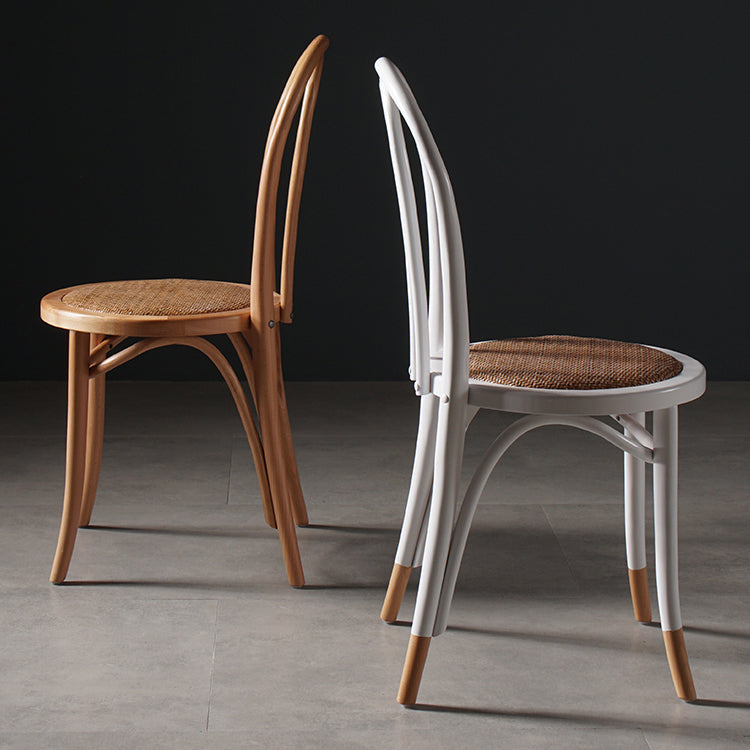 Traditional Style Dining Chair Rattan Wood Kitchen Windsor Back Dining Side Chair Clearhalo ' kitchen&dining_furn' 'Dining Chairs' 'Dining Tables & Seating' 'dining_chair' 'furn' 'furn_dining_chair' 'Furniture' 'furniture_dining_chair' 'Kitchen & Dining Furniture' 'kitchen' 4246083