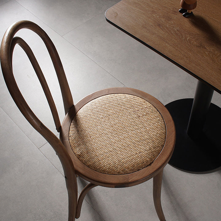 Traditional Style Dining Chair Rattan Wood Kitchen Windsor Back Dining Side Chair Clearhalo ' kitchen&dining_furn' 'Dining Chairs' 'Dining Tables & Seating' 'dining_chair' 'furn' 'furn_dining_chair' 'Furniture' 'furniture_dining_chair' 'Kitchen & Dining Furniture' 'kitchen' 4246085