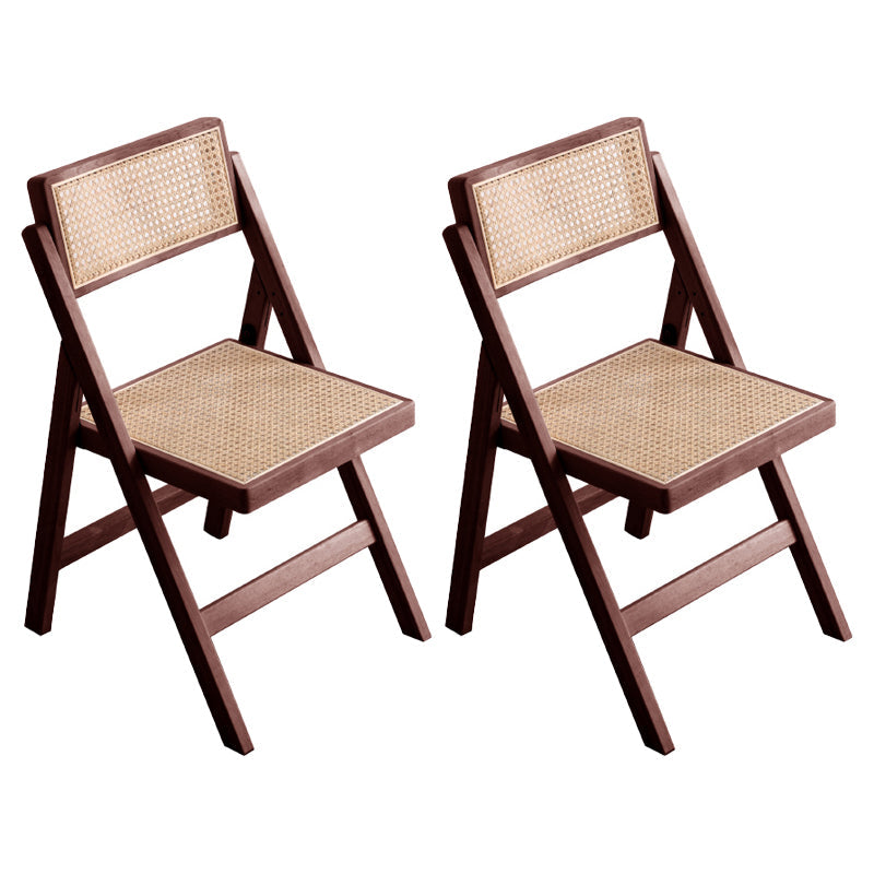 Scandinavian Style Dining Chair Wood Restaurant Open Back Dining Chair Walnut 2 Piece Set Clearhalo ' kitchen&dining_furn' 'Dining Chairs' 'Dining Tables & Seating' 'dining_chair' 'furn' 'furn_dining_chair' 'Furniture' 'furniture_dining_chair' 'Kitchen & Dining Furniture' 'kitchen' 4246109