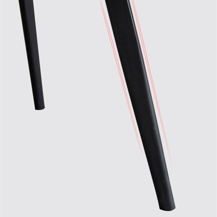 Upholstered Armless Dining Chairs Leather Solid Back Side Chairs with Metal Legs Clearhalo ' kitchen&dining_furn' 'Dining Chairs' 'Dining Tables & Seating' 'dining_chair' 'furn' 'furn_dining_chair' 'Furniture' 'furniture_dining_chair' 'Kitchen & Dining Furniture' 'kitchen' 4246131