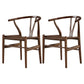 Traditional Style Arm Dining Chairs Ash Wishbone Wood Dining Armchairs Light Brown 2 Piece Set Clearhalo ' kitchen&dining_furn' 'Dining Chairs' 'Dining Tables & Seating' 'dining_chair' 'furn' 'furn_dining_chair' 'Furniture' 'furniture_dining_chair' 'Kitchen & Dining Furniture' 'kitchen' 4246140