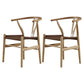 Traditional Style Arm Dining Chairs Ash Wishbone Wood Dining Armchairs Natural Wood Khaki 2 Piece Set Clearhalo ' kitchen&dining_furn' 'Dining Chairs' 'Dining Tables & Seating' 'dining_chair' 'furn' 'furn_dining_chair' 'Furniture' 'furniture_dining_chair' 'Kitchen & Dining Furniture' 'kitchen' 4246155