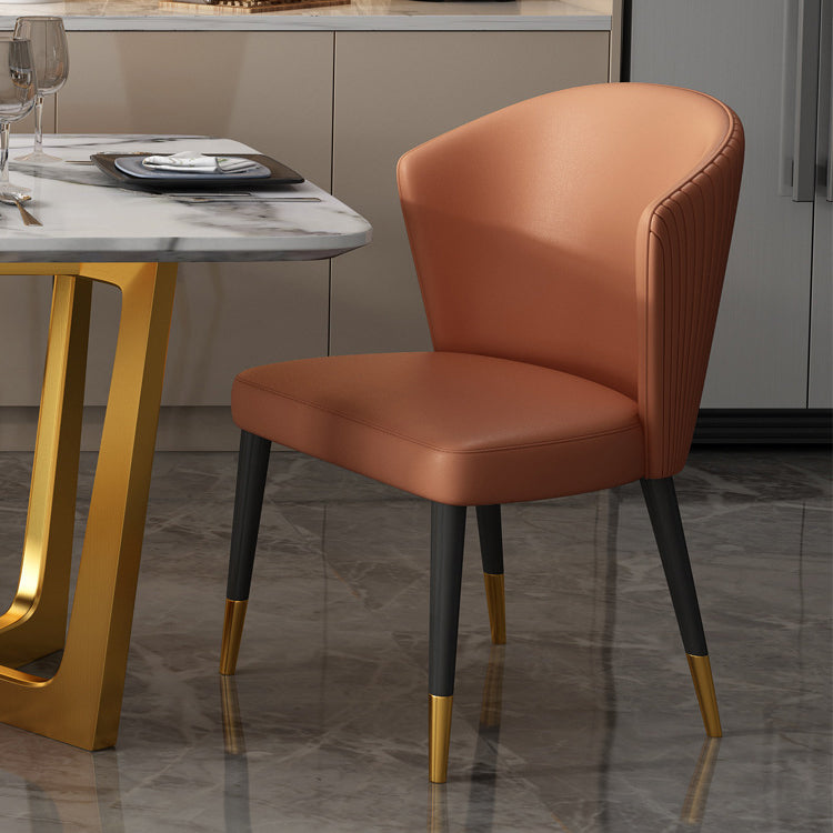 Indoor Scandinavian Side Chair Upholstered Wood Wingback Dining Room Chair Clearhalo ' kitchen&dining_furn' 'Dining Chairs' 'Dining Tables & Seating' 'dining_chair' 'Furniture' 'furniture_dining_chair' 'Kitchen & Dining Furniture' 'kitchen' 4246157