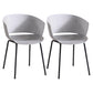 Metal Dining Room Modern Chair Open Back Dining Chair with Arm Gray-Green 2 Piece Set Clearhalo ' kitchen&dining_furn' 'Dining Chairs' 'Dining Tables & Seating' 'dining_chair' 'furn' 'furn_dining_chair' 'Furniture' 'furniture_dining_chair' 'Kitchen & Dining Furniture' 'kitchen' 4246180