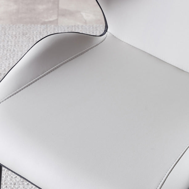 Contemporary Indoor Side Chair Wingback Metal Upholstered Dining Room Chair Clearhalo ' kitchen&dining_furn' 'Dining Chairs' 'Dining Tables & Seating' 'dining_chair' 'furn' 'furn_dining_chair' 'Furniture' 'furniture_dining_chair' 'Kitchen & Dining Furniture' 'kitchen' 4246193