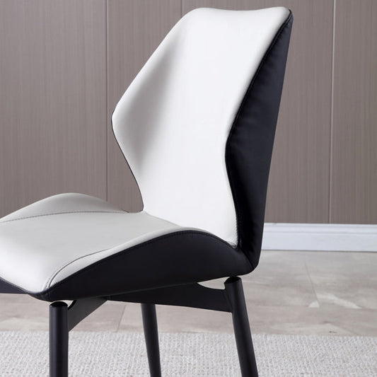 Contemporary Indoor Side Chair Wingback Metal Upholstered Dining Room Chair Clearhalo ' kitchen&dining_furn' 'Dining Chairs' 'Dining Tables & Seating' 'dining_chair' 'furn' 'furn_dining_chair' 'Furniture' 'furniture_dining_chair' 'Kitchen & Dining Furniture' 'kitchen' 4246196