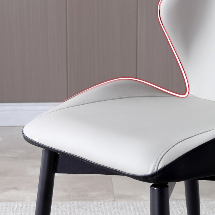 Contemporary Indoor Side Chair Wingback Metal Upholstered Dining Room Chair Clearhalo ' kitchen&dining_furn' 'Dining Chairs' 'Dining Tables & Seating' 'dining_chair' 'furn' 'furn_dining_chair' 'Furniture' 'furniture_dining_chair' 'Kitchen & Dining Furniture' 'kitchen' 4246197