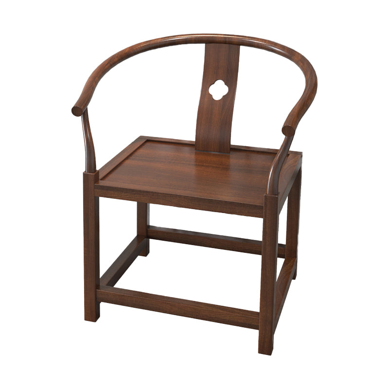 Traditional Wood Dining Arm Chairs Windsor Back Side Chair for Restaurant Use Walnut 1 Piece Clearhalo ' kitchen&dining_furn' 'Dining Chairs' 'Dining Tables & Seating' 'dining_chair' 'furn' 'furn_dining_chair' 'Furniture' 'furniture_dining_chair' 'Kitchen & Dining Furniture' 'kitchen' 4246203