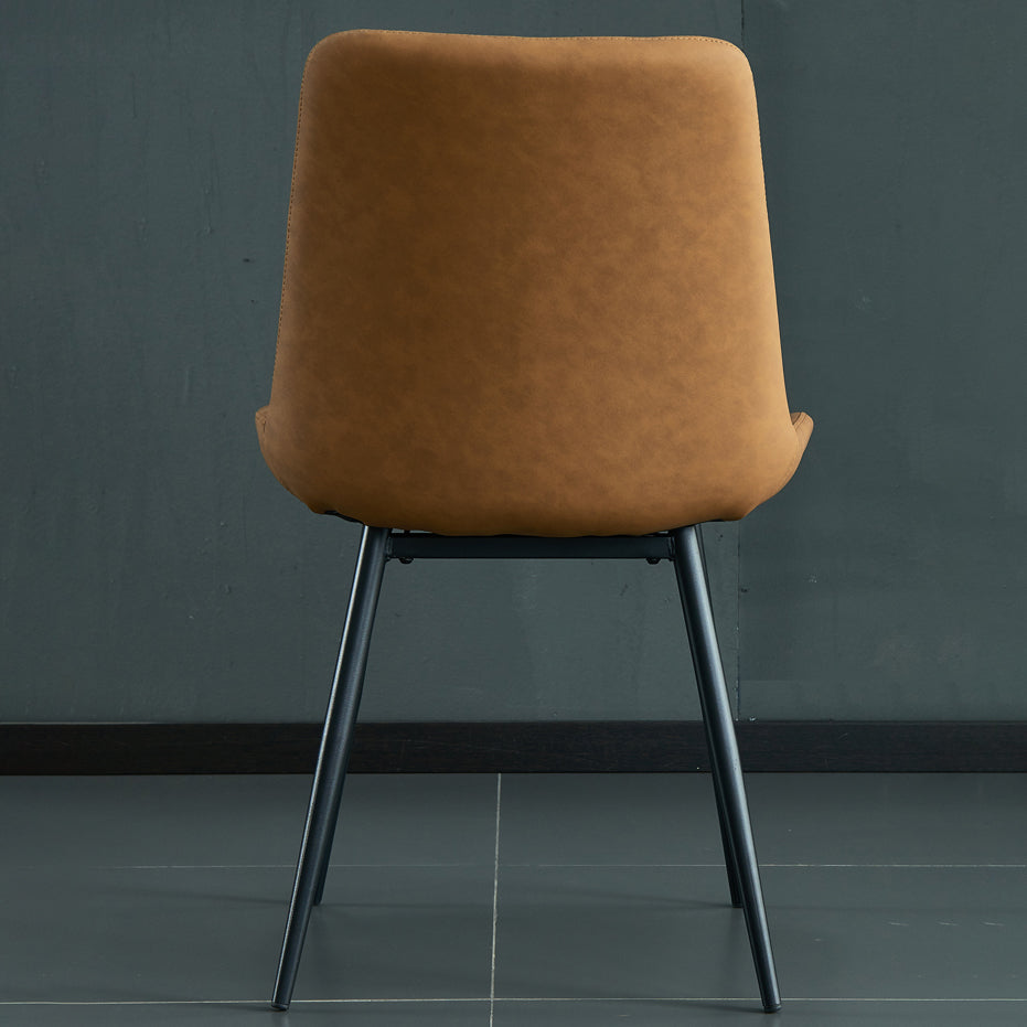 Contemporary Style Dining Chairs Armless Chairs with Metal Legs for Kitchen Clearhalo ' kitchen&dining_furn' 'Dining Chairs' 'Dining Tables & Seating' 'dining_chair' 'furn' 'furn_dining_chair' 'Furniture' 'furniture_dining_chair' 'Kitchen & Dining Furniture' 'kitchen' 4246232