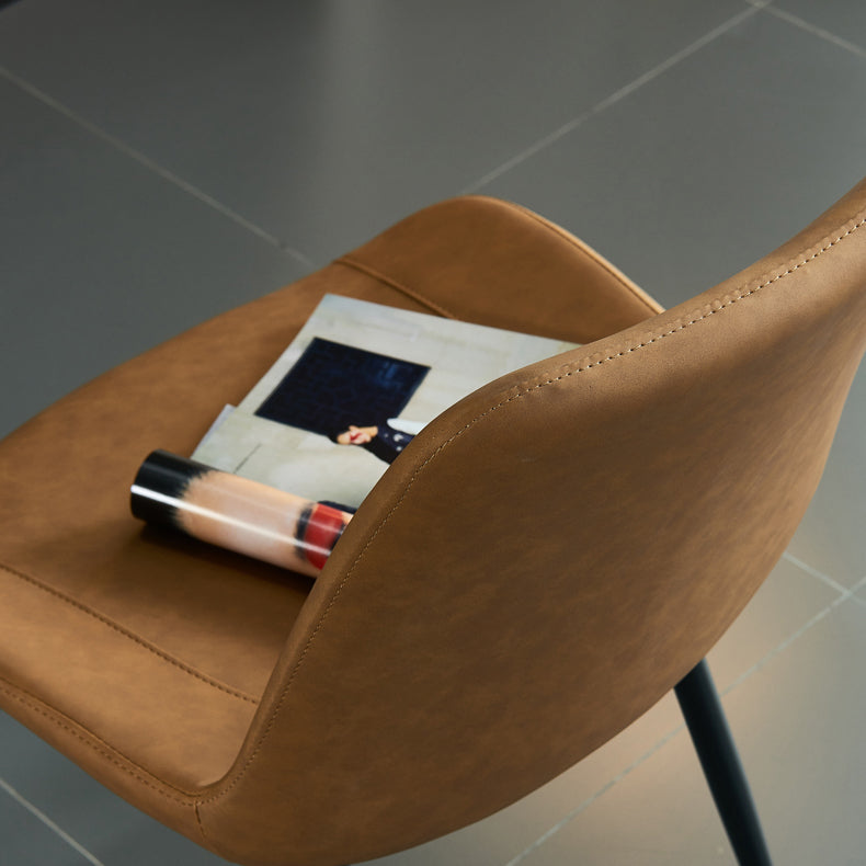 Contemporary Style Dining Chairs Armless Chairs with Metal Legs for Kitchen Clearhalo ' kitchen&dining_furn' 'Dining Chairs' 'Dining Tables & Seating' 'dining_chair' 'furn' 'furn_dining_chair' 'Furniture' 'furniture_dining_chair' 'Kitchen & Dining Furniture' 'kitchen' 4246235