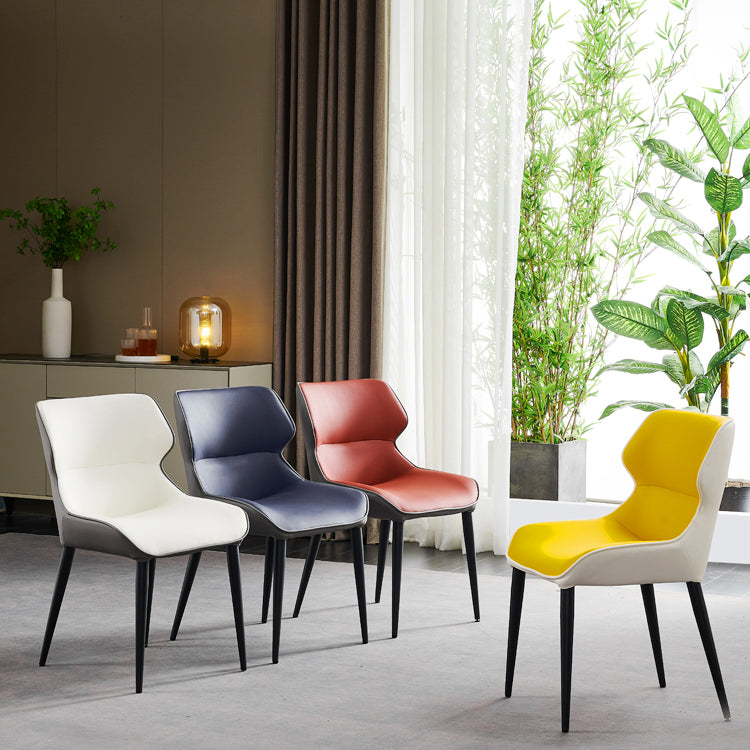 Contemporary Metal Dining Room Chair Wingback Arm Chair for Restaurant Use Clearhalo ' kitchen&dining_furn' 'Dining Chairs' 'Dining Tables & Seating' 'dining_chair' 'furn' 'furn_dining_chair' 'Furniture' 'furniture_dining_chair' 'Kitchen & Dining Furniture' 'kitchen' 4246244