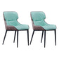 Contemporary Metal Dining Room Chair Wingback Arm Chair for Restaurant Use Light Green 2 Piece Set Clearhalo ' kitchen&dining_furn' 'Dining Chairs' 'Dining Tables & Seating' 'dining_chair' 'furn' 'furn_dining_chair' 'Furniture' 'furniture_dining_chair' 'Kitchen & Dining Furniture' 'kitchen' 4246250