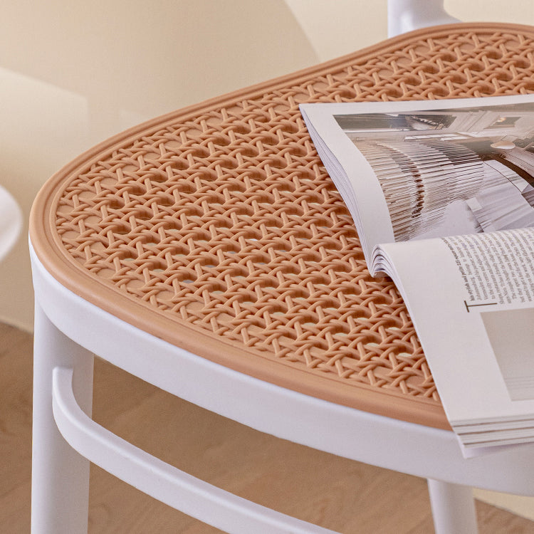 Modern Plastic Dining Armless Chair Open Back Dining Side Chair for Restaurant Use Clearhalo ' kitchen&dining_furn' 'Dining Chairs' 'Dining Tables & Seating' 'dining_chair' 'furn' 'furn_dining_chair' 'Furniture' 'furniture_dining_chair' 'Kitchen & Dining Furniture' 'kitchen' 4246273