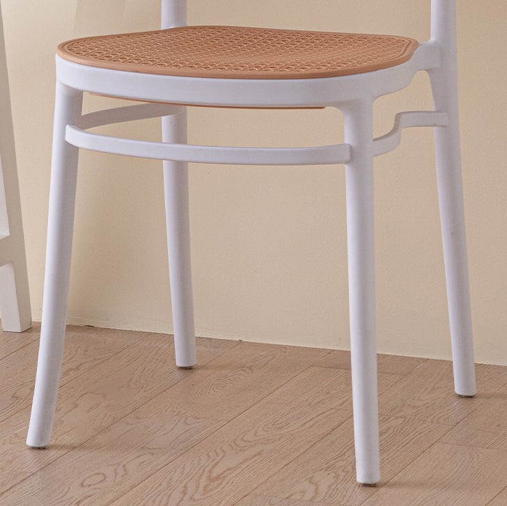Modern Plastic Dining Armless Chair Open Back Dining Side Chair for Restaurant Use Clearhalo ' kitchen&dining_furn' 'Dining Chairs' 'Dining Tables & Seating' 'dining_chair' 'furn' 'furn_dining_chair' 'Furniture' 'furniture_dining_chair' 'Kitchen & Dining Furniture' 'kitchen' 4246274