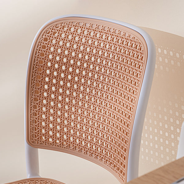 Modern Plastic Dining Armless Chair Open Back Dining Side Chair for Restaurant Use Clearhalo ' kitchen&dining_furn' 'Dining Chairs' 'Dining Tables & Seating' 'dining_chair' 'furn' 'furn_dining_chair' 'Furniture' 'furniture_dining_chair' 'Kitchen & Dining Furniture' 'kitchen' 4246275