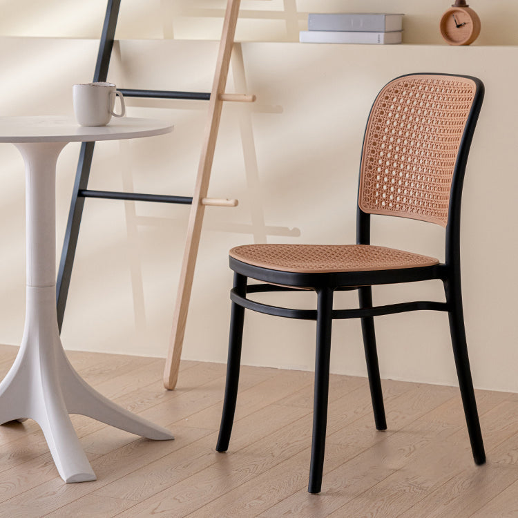 Modern Plastic Dining Armless Chair Open Back Dining Side Chair for Restaurant Use Clearhalo ' kitchen&dining_furn' 'Dining Chairs' 'Dining Tables & Seating' 'dining_chair' 'furn' 'furn_dining_chair' 'Furniture' 'furniture_dining_chair' 'Kitchen & Dining Furniture' 'kitchen' 4246276