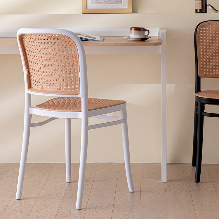 Modern Plastic Dining Armless Chair Open Back Dining Side Chair for Restaurant Use Clearhalo ' kitchen&dining_furn' 'Dining Chairs' 'Dining Tables & Seating' 'dining_chair' 'furn' 'furn_dining_chair' 'Furniture' 'furniture_dining_chair' 'Kitchen & Dining Furniture' 'kitchen' 4246278
