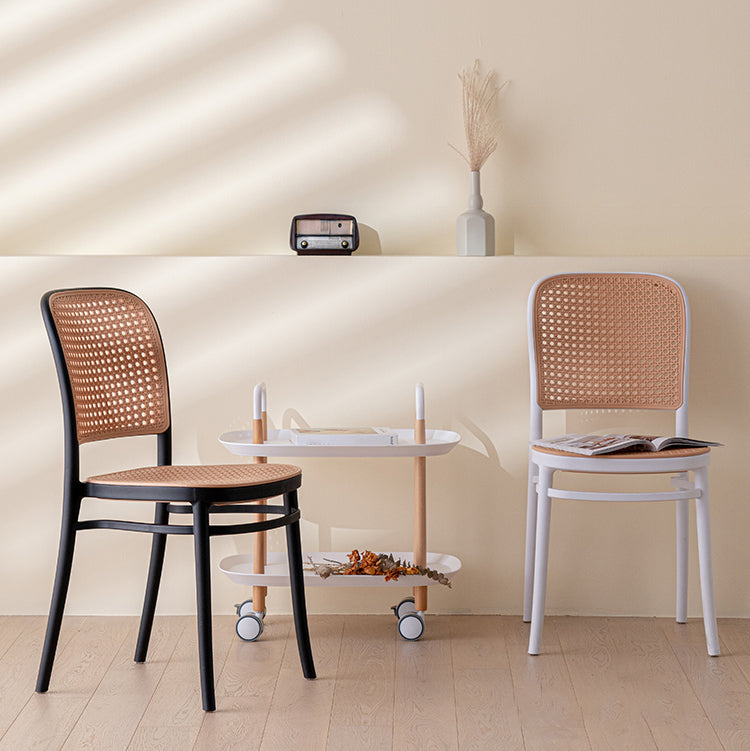 Modern Plastic Dining Armless Chair Open Back Dining Side Chair for Restaurant Use Clearhalo ' kitchen&dining_furn' 'Dining Chairs' 'Dining Tables & Seating' 'dining_chair' 'furn' 'furn_dining_chair' 'Furniture' 'furniture_dining_chair' 'Kitchen & Dining Furniture' 'kitchen' 4246279
