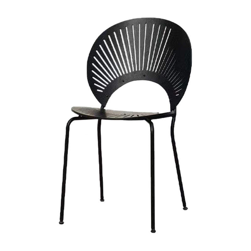 Modern Wood Dining Room Chair Metal Armless Dining Chairs for Home Use Black 1 Piece Clearhalo ' kitchen&dining_furn' 'Dining Chairs' 'Dining Tables & Seating' 'dining_chair' 'furn' 'furn_dining_chair' 'Furniture' 'furniture_dining_chair' 'Kitchen & Dining Furniture' 'kitchen' 4246313