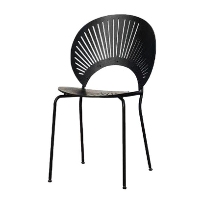 Modern Wood Dining Room Chair Metal Armless Dining Chairs for Home Use Black 1 Piece Clearhalo ' kitchen&dining_furn' 'Dining Chairs' 'Dining Tables & Seating' 'dining_chair' 'furn' 'furn_dining_chair' 'Furniture' 'furniture_dining_chair' 'Kitchen & Dining Furniture' 'kitchen' 4246313
